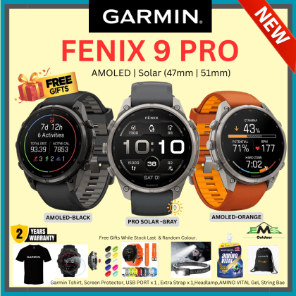 [NEW] armin Fenix 9 Pro AMOLED | SOLAR (47mm | 51mm) GPS Smartwatch | Durable & Lightweight Titanium Smartwatch